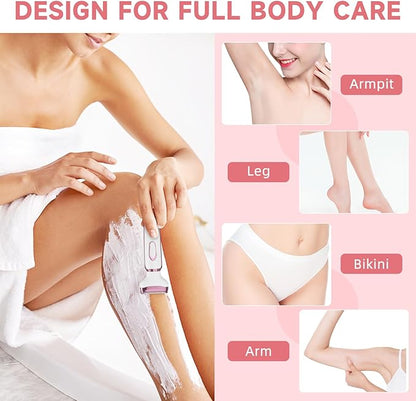 Electric Razor for Women, 4-in-1 Bikini Trimmer, Waterproof Electric Shaver for Women, Rechargeable Painless Pubic Hair Trimmer