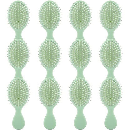 Bridesmaid Proposal Gifts 8pcs Mini Travel Brush bachelorette party accessories Cute hair Brush for Wedding Party Favors for Wedding Party Favors (Sage Green, 12pcs)