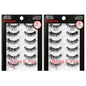 Ardell Demi Wispies False Eyelashes Multipack – Natural Lashes Wispy with Invisiband for Lightweight Comfort, 6 Pairs x 2 Pack