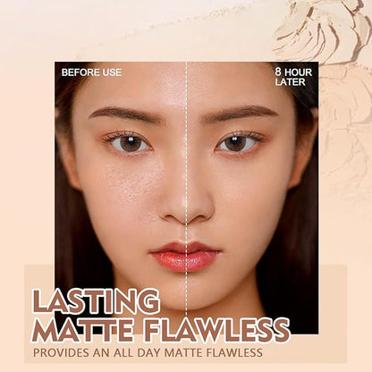 Oil Control Pressed Powder, Matte Smooth Face Setting (BEIGE 3#)