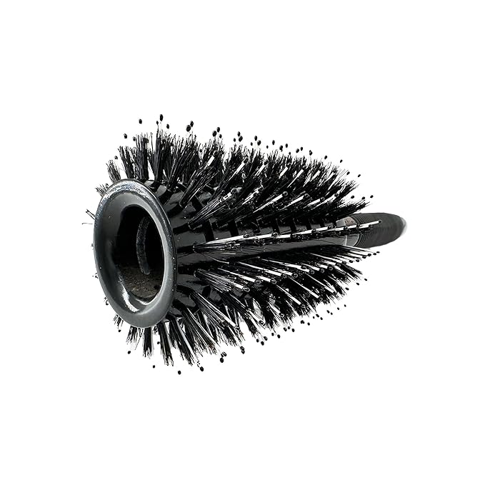 Phillips Brush Luxe Monster Vent 3 Poly-Tipped Professional Hair Brush (3.5” Diameter Barrel) – Black & Rose Gold Vented Hairbrush, Mixed Boar Hair & Poly-Tipped Nylon Bristles