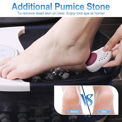 Foot spa bath massager with