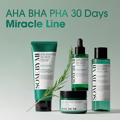 SOME BY MI AHA BHA PHA 30 Days Miracle Toner – 5.07oz, 150ml – Korean Salicylic Acid Exfoliating Face Toner for All Skin Types – Daily Pore Care & Oil Control with 2% Niacinamide – Korean Skin Care