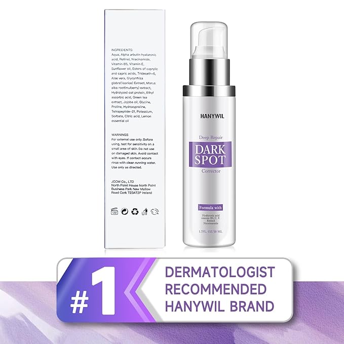 Dark Spot Corrector for Face & Body,Rapid Tone Repair Cream with Hyperpigmentation Treatment,Sun Spot, Age Spot & Melasma Remover,Dermatologist-Tested Brightening Retinol Serum (1.7 Fl Oz)