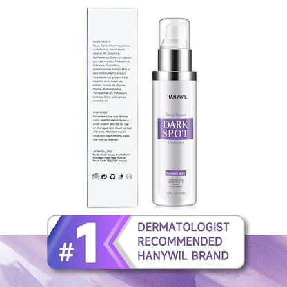 Dark Spot Corrector for Face & Body,Rapid Tone Repair Cream with Hyperpigmentation Treatment,Sun Spot, Age Spot & Melasma Remover,Dermatologist-Tested Brightening Retinol Serum (1.7 Fl Oz)