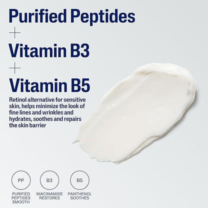 Cetaphil Healthy Renew Skin Tightening Night Cream 1.7 Oz, Wrinkle Repair Cream for Face with Peptides, Retinol Alternative Cream For Sensitive Skin, Fragrance Free