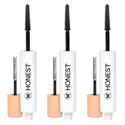 Honest Beauty 2-in-1 Extreme Length Mascara + Lash Primer 3-Pack | Cruelty Free + Safe for Sensitive Eyes | 0.27 fl oz each (pack of 3)