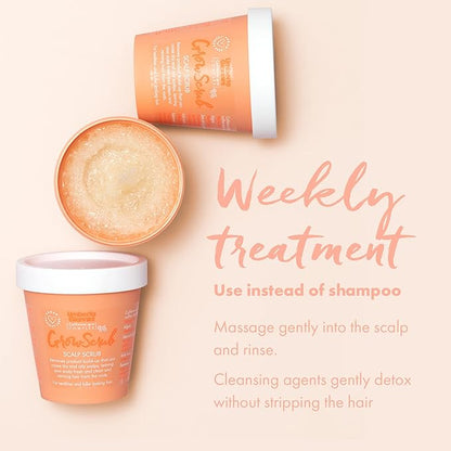 Umberto Giannini Grow Long Hair Growth Scrub Treatment - Vegan & Cruelty Free Grow Scrub Scalp Exfoliator with Caffeine-Gro Complex
