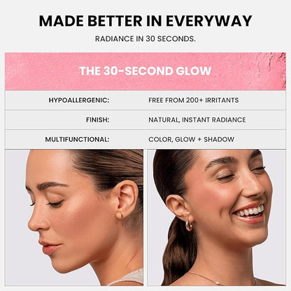 Phase Zero Makeup Powder Blusher - "Loveless" - 4g / 0.141 oz - Full Coverage, Natural Blush - Soft, Buildable Pink, Coral, Peach & Golden Hues - Matte & Shimmering Shades Gives Cheeks a Radiant Glow