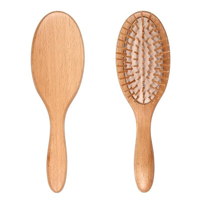 Wooden Bristle Hair Brush - Stimulating Scalp Massage for Hair Growth, Ideal Gift for All Hair Types