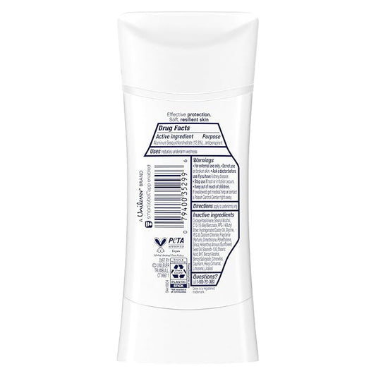 Dove Advanced Care Antiperspirant Deodorant Stick Revive to help skin barrier repair after shaving by boosting skin's ceramide levels 72 hour odor control and all-day sweat protection 2.6 oz
