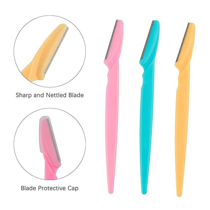 Eyebrow Razor 62 Pcs Multipurpose Exfoliating Dermaplaning Tool Trimming and Shaving Grooming for Face and Eyebrow Shaper for Women and Man