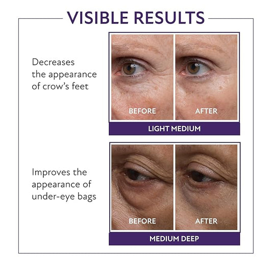 Westmore Beauty 60 Second Eye Effects - Eye Serum - Under Eye Cream - Instant Eye Tightening Serum & Instant Eye Bag Remover Puffiness - Light to Medium - Firming Serum 0.68 fl oz / 20 mL