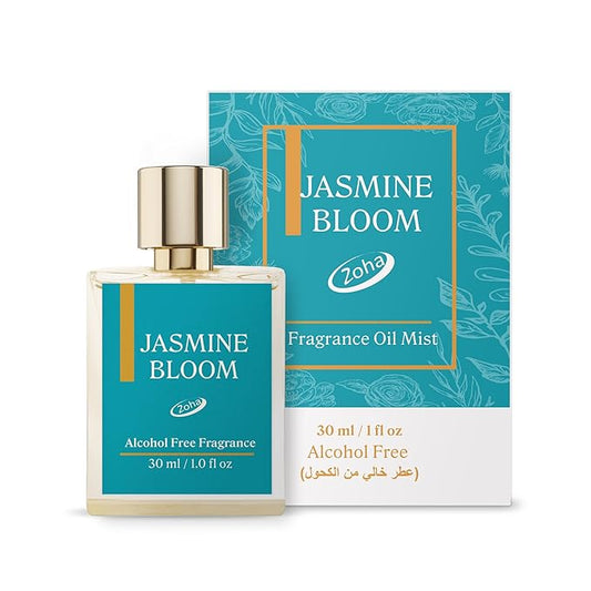 Zoha Jasmine Bloom - Jasmine Perfume for Women and Men, Alcohol Free Perfume Oil Roll On and Fragrance Mist