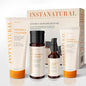 InstaNatural Vitamin C Four Step Skin Care Set, Skincare Routine, Brightens, Hydrates, Prevents Signs of Aging, Face Wash, Toner, Serum and Moisturizer, with Botanical Extracts