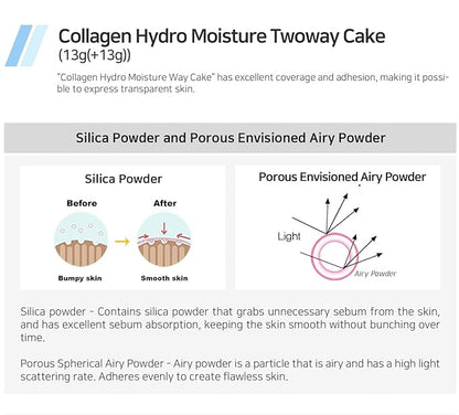 Enough Collagen Hydro Moisture Two Way Cake SPF25 (including Refill) 13g