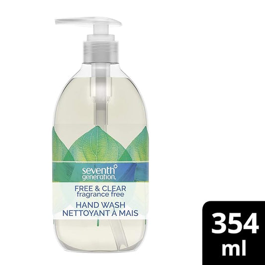 Seventh Generation Hand Wash, Free and Clear, 12 Ounce
