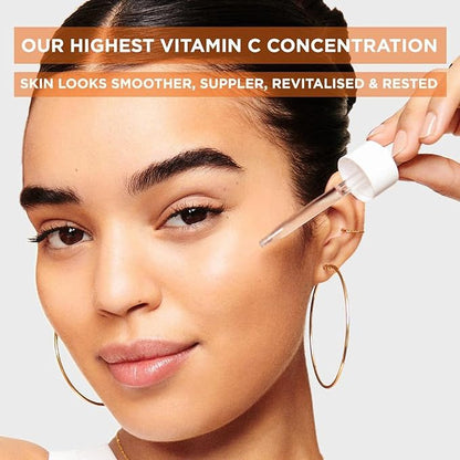 Garnier Targeted Anti Dark Spot Night Serum for Face, with 10% Pure Vitamin C & Hyaluronic Acid, Anti Pigmentation & Dullness, For All Skin Types, Approved by Cruelty Free International, Vegan, 30 ml