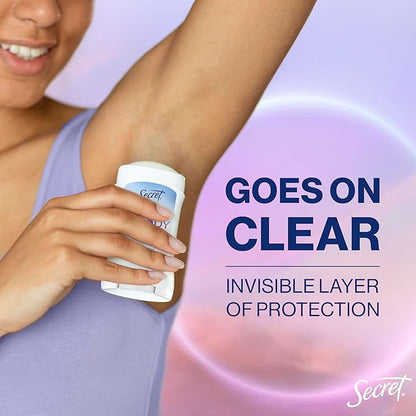 Secret Whole Body Deodorant Stick for Women, Rosewater Scent, Aluminum Free Deodorant Stick, 72 HR Odor Protection, 2.4 oz