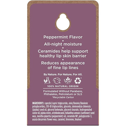 Burt's Bees Original Overnight Intensive Lip Treatment, Moisturizing, Restorative, Reduces Fine Lines, Vitamin E, Ceramides Oils, Natural Origin Lip Care, 0.25 Oz.