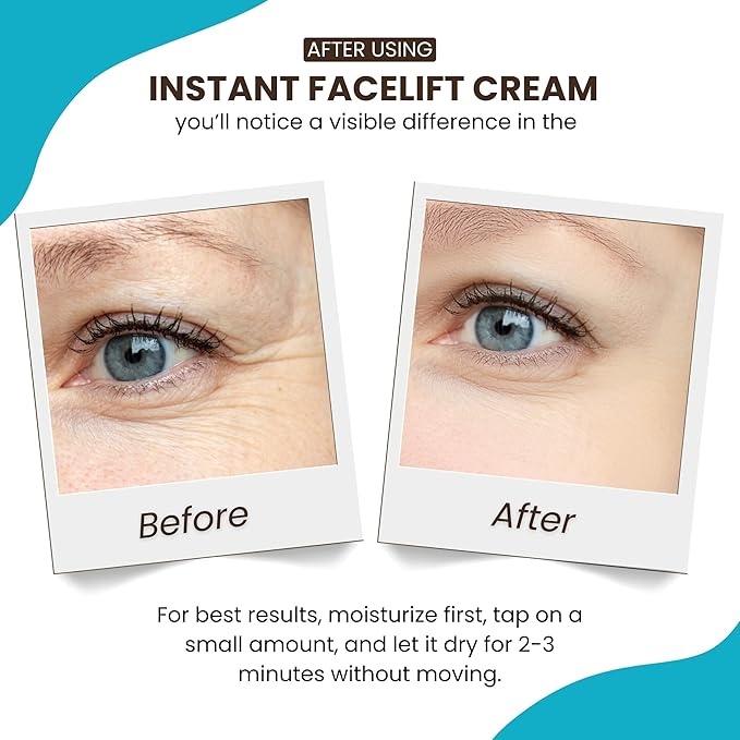 Instantly Ageless Skin Care Duo Lift Bundle – 25 Vials Instant Face Lift in a Box & Mega-Moisturizer with Collagen – Face Moisturizer for Women and Men – Beauty & Anti-Aging Skincare for Mature Skin