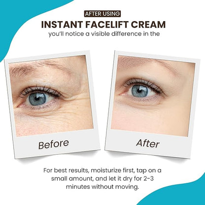 Instantly Ageless Skin Care Duo Lift Bundle – 25 Vials Instant Face Lift in a Box & Mega-Moisturizer with Collagen – Face Moisturizer for Women and Men – Beauty & Anti-Aging Skincare for Mature Skin