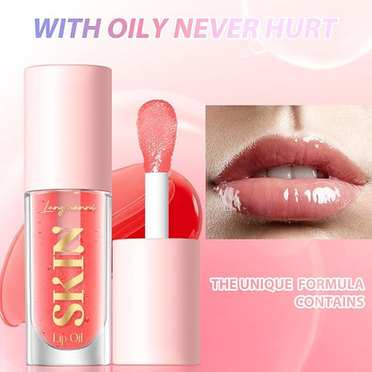 LANGMANNI Lip Oil,No-Sticky Gloss Lip Balm Lip Care,Fru