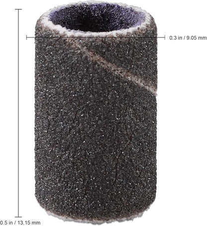 PANA 100 Pieces Nail Sanding Bands Professional Nail Manicure Great Fit for Nail Drill Bits for Acrylic Nails (240 Grit, Black)