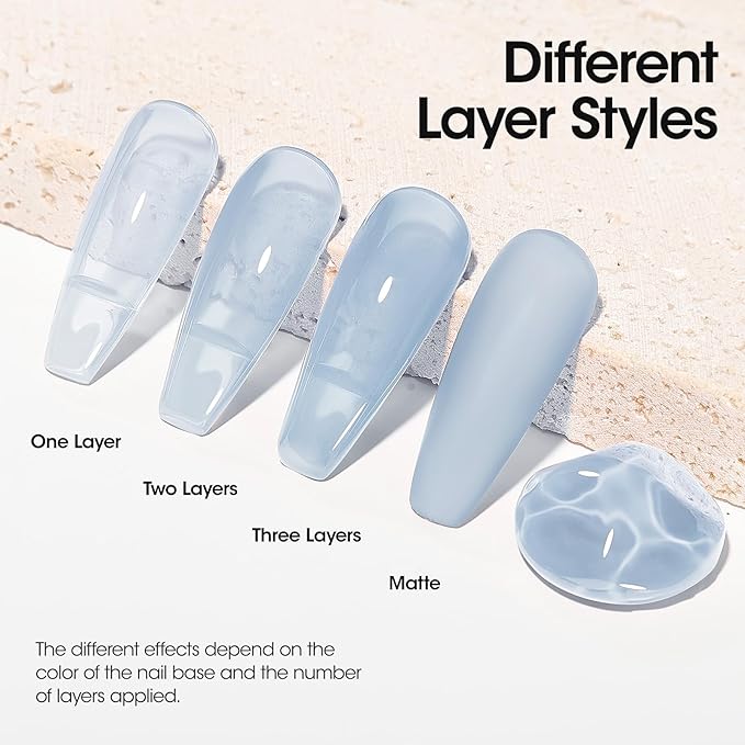 Gellen Baby Blue Gel Nail