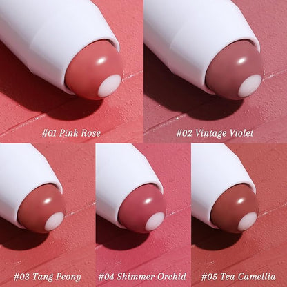 Tinted Lip Balm Plumper, Glossy, Pump Lips, Lightweight, Moisturize & Tint with Jojoba Seed Oil, Vegan Lip Balm Lip Care Present, Shimmer Orchid