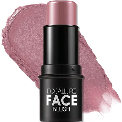 FOCALLURE Cream Blush Makeup,Buildable Blush Stick for Cheeks,Matte Stick,DUSTY ORCHID