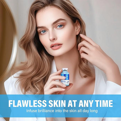 Stem Cell Serum for Face, Microneedling Serum Makes Skin Feel Firmer, Stem Cells Strengthens and Moisturises Skin, Anti Aging Face Essence to Use with and Without MicroNeedling