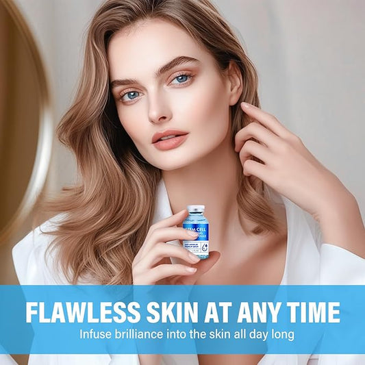 Stem Cell Serum for Face, Microneedling Serum Makes Skin Feel Firmer, Stem Cells Strengthens and Moisturises Skin, Anti Aging Face Essence to Use with and Without MicroNeedling