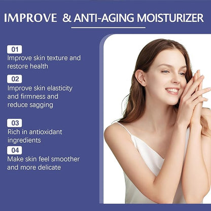 Collagen Face Moisturizer with Airless Pump - Collagen Botanical Stem Cells Cream for Skin with Retinol, Niacinamide, Hyaluronic Acid - Anti-Aging Day & Night Cream, 1.8 OZ