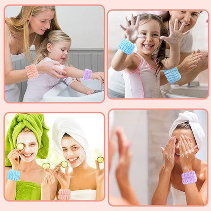 Microfiber spa wrist towel bands