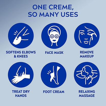 NIVEA Creme Body, Face and Hand Moisturizing Cream, 16 Oz Jar