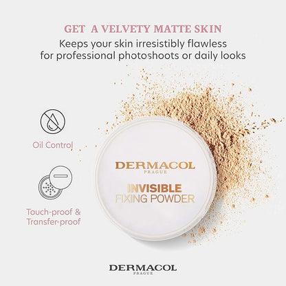 Dermacol - Invisible Fixing Face Powder, Touch-proof Translucent Face 5 g