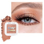 Light Brown Glitter Eyeshadow – Champagne Copper Shimmer Eye Shadow, Daily Waterproof Long-Lasting Eyeshadow Powder Palette for Women Neutral Eye Makeup sombras para ojos (01)