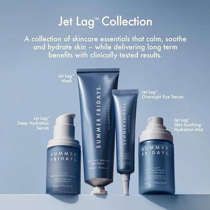 Summer Fridays Jet Lag Overnight Eye Serum - Nourishing Undereye Treatment for Dark Circles - Helps to Hydrate, Smooth, Firm & Depuff - Enriched with Glycerin to Lock in Moisture (0.5 Fl Oz)