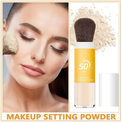 Mineral Sunscreen Setting Powder, Mineral Brush Powder, SPF All Skin