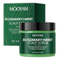 Scalp Scrub with Rosemary & Mint, 2-in-1 Exfoliating Shampoo for Hair Treatment, Includes Silicone Scalp Massager, Removes Buildup & Dandruff, 10.6oz