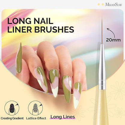 MelodySusie Nail Art Liner Brushes