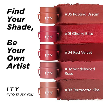 ITY Velvet Matte Finish Lip Stain-Mousse Textured Pudding Pudding