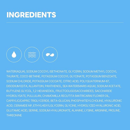 ROUND LAB 1025 Dokdo Cleanser 5.07 Fl Oz, Low pH Facial Cleanser for Sensitive Skin, Rich Soft Bubbles for Deep Cleansing and Makeup Removal, Hydrating Face Wash with Deep Sea Water, Korean Skin Care
