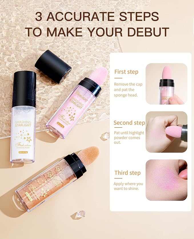 Fairy Highlight Puff Stick Highlight Patting Powder - (#old Brown) 03 G