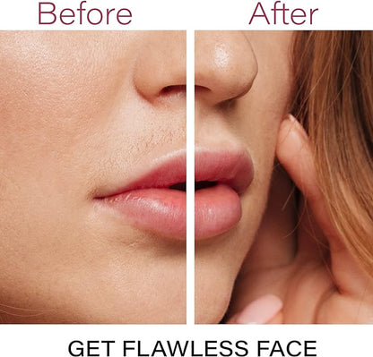 Facial Hair Removal for Women | Electric Razor Device Small Mustache Dermaplaning Remover Tools Tweezers Epilator Trimmer Face Dermaplane Shavers Beauty Gadgets Set Accessories by VISOFO (Andalusite)