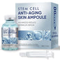 Stem Cell Serum for Face, Microneedling Serum, Stem Cell Solution Ampoule to Use with and without Micro Needling, Anti Aging & Smooth Wrinkles, 1.2 OZ