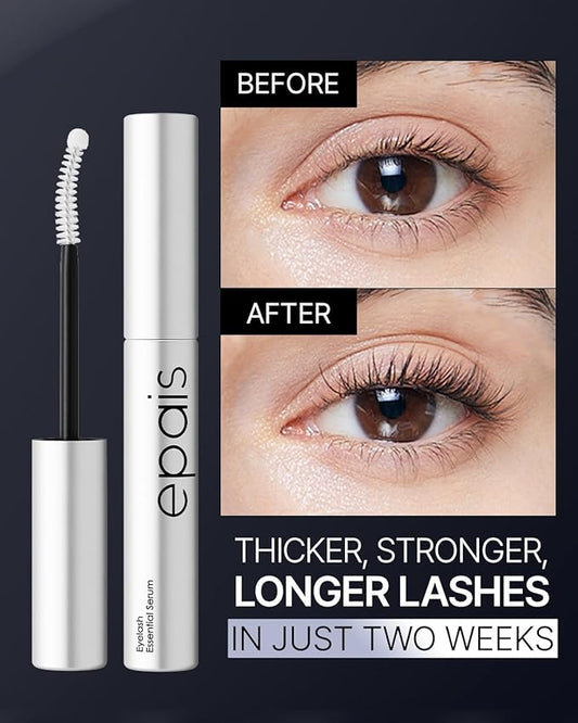 EPAIS Essential Eyelash Growth Serum, Jumbo Size 15ml/0.5fl.oz - Safe & Gentle Lashes Care, Nutrient Formula for Longer, Fuller, Thicker in 2 Weeks, To Grow Lashes Natural Longer, Non-Prostaglandin