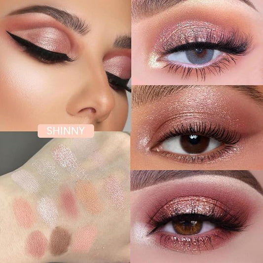 12 Colors Nude White Orange Matte Shimmer Eyeshadow
