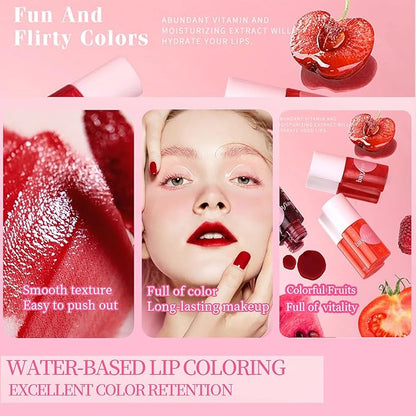 ZARICS 2 Pcs Lip Tint Stain Set, Long Long